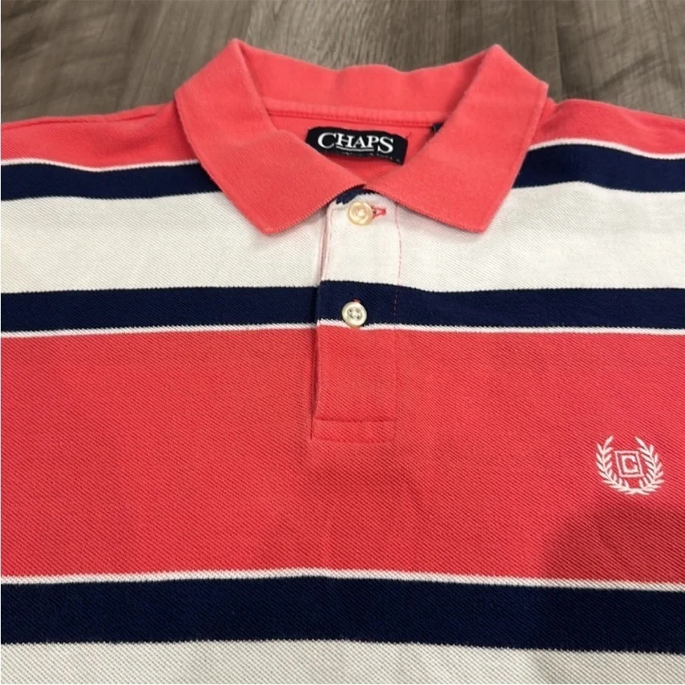 ⛱️Chaps - Pink Preppy Polo Shirt - M